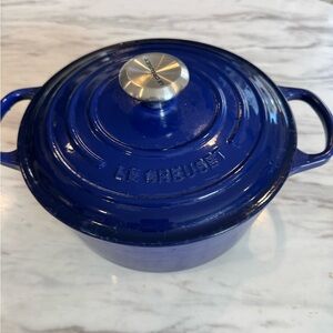 Le Creuset Blue Cast Iron Dutch Oven